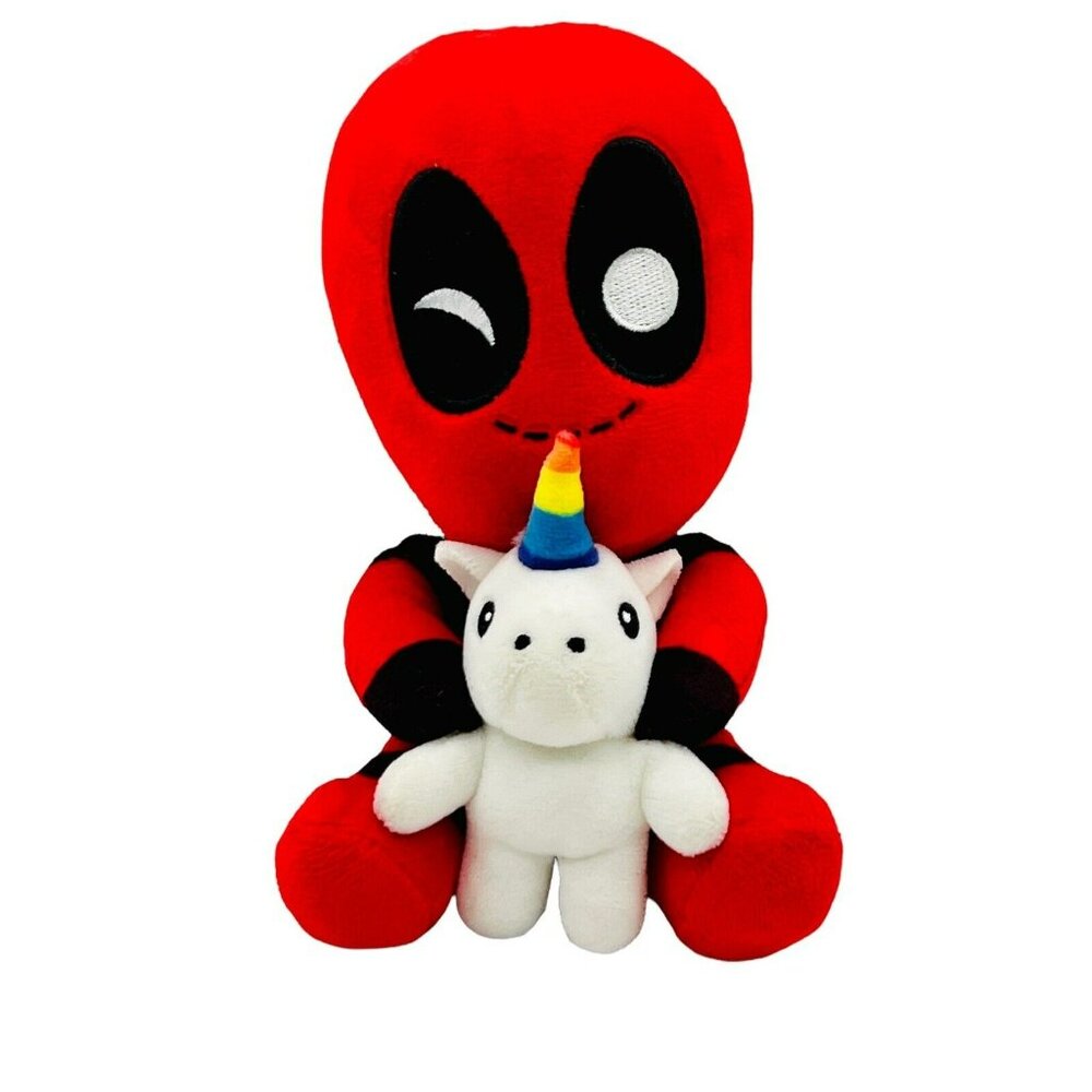 Kidrobot‎ Phunny Deadpool Riding Unicorn Plush 7 inch Marvel Comics